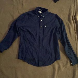 Blue button down shirt size L